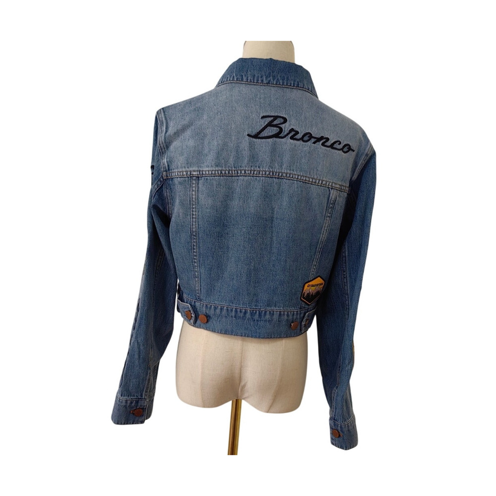 Alice + Olivia X BRONCO JEFF DENIM JACKET XL - Picture 9 of 14